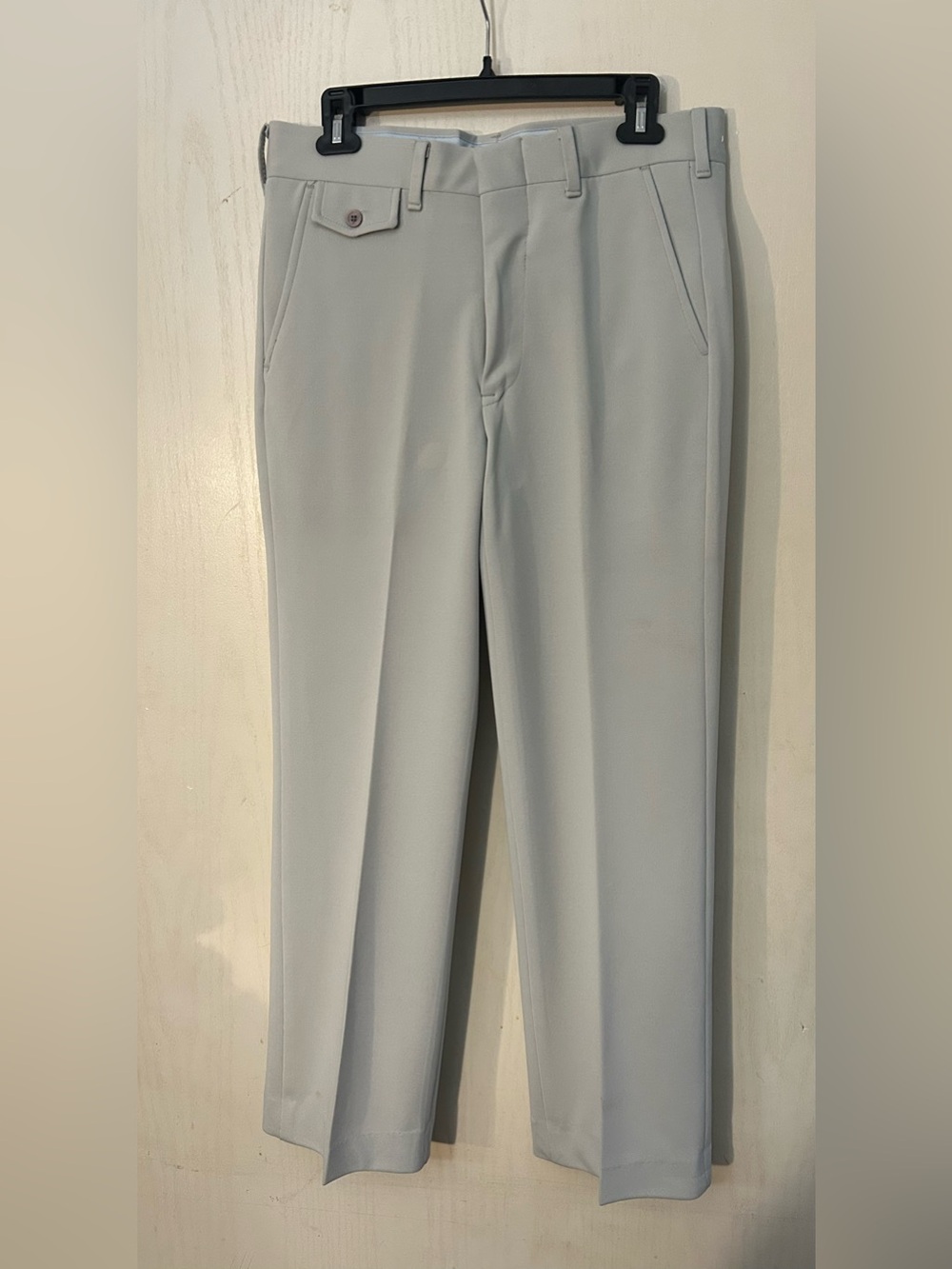 Vintage Montgomery Ward Men’s Dress Pants Light Gray Blue Straight Leg